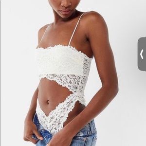 Urban outfitters lace cutout bodysuit